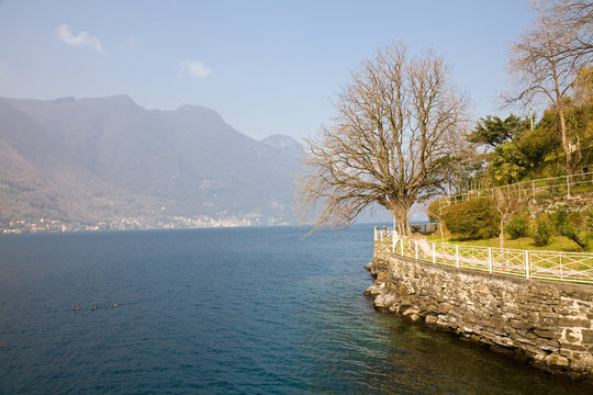 Waterfront of Careno, Como Lake