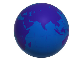 Blue World Globe v2 - Africa&Asia
