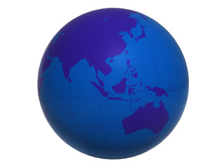 Blue World Globe v2 - Asia&Australia