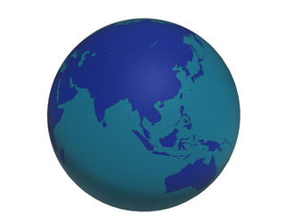 Blue World Globe v3 - Asia&Australia