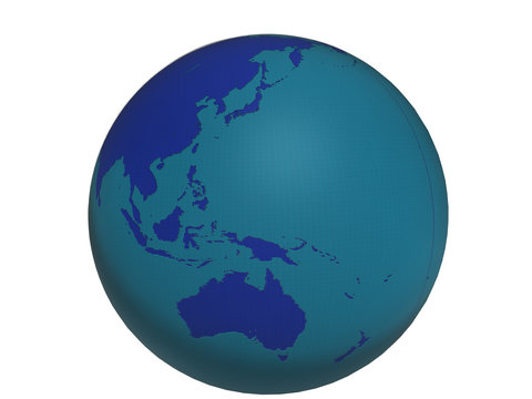 Blue World Globe - Asia&Australia