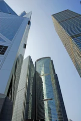 Stoff pro Meter China, Central  Hong  Kong  skyscrapers © claudiozacc