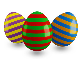 gestreifte Ostereier