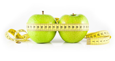 two apple and meter