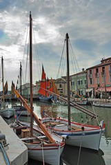 Cesenatico fishing harbor designed by Leonardo da Vinci.