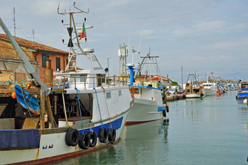 Cesenatico fishing harbor designed by Leonardo da Vinci.