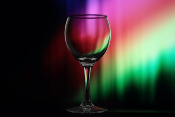 Empty wine glass