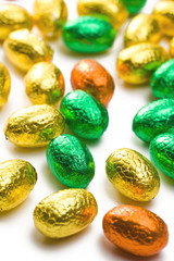 colorful chocolate eggs
