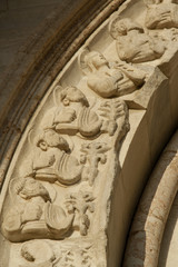 Cathedral of St. Ciriaco, detail of  facade