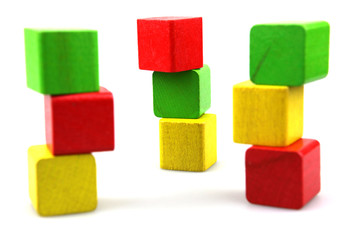 Wooden building blocks