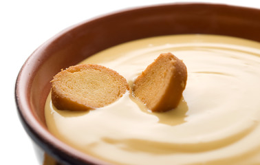 fonduta con crostini