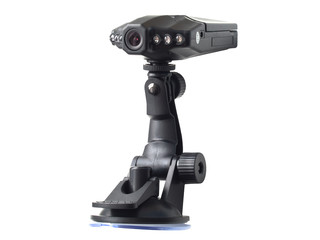 Car security camera isolated on white