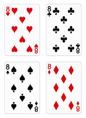 Playing cards - eight