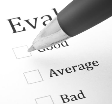 quality questionnaire and pen, extreme closeup photo