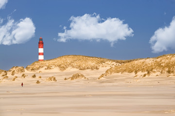 Leuchtturm am Strand von Amrum