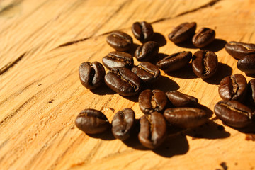 Roasted coffee. Colombia
