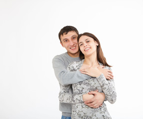 Fototapeta premium a happy young couple in love