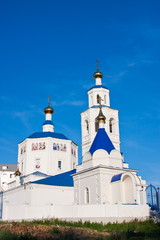 beautiful temple on a background blue sky, city Kazan