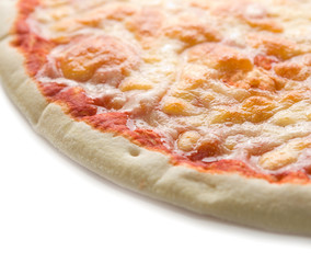 dettaglio di pizza margherita