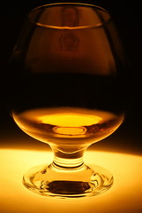 Cognac in a glass