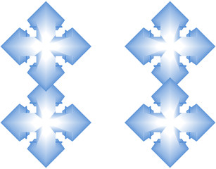 make a decision - light blue background