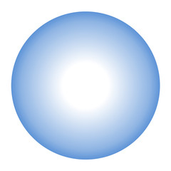 round light blue