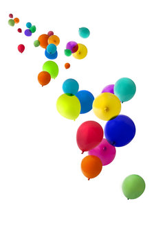 Fototapeta balloons floating upwards