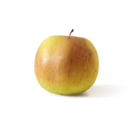 yellow and red apple photo