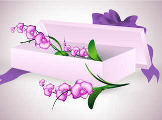 bouquet in gift box