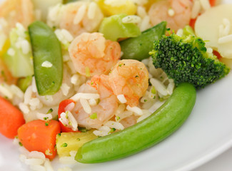sweet and sour shrimp dinner