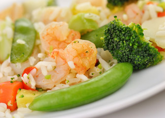 sweet and sour shrimp dinner