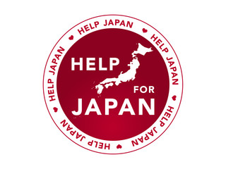 Help for Japan, badge