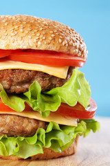 Double cheeseburger