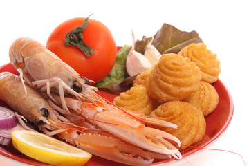 Prepared  scampi