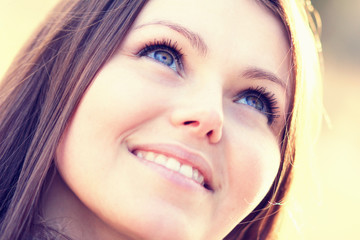 Portrait of a young smiling woman