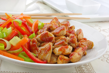 Chicken with vegetables
