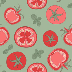 tomato seamless pattern