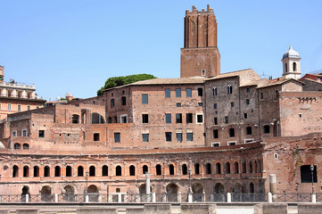 Obraz premium Trajan Market (Mercati Traianei) in Rome, Italy