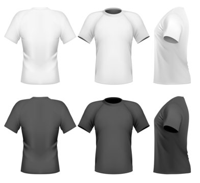 Vector illustration. Men's t-shirt design template