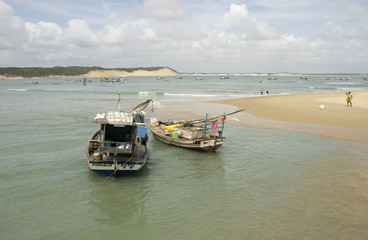 Fototapeta na wymiar Rio Grande do Norte, the beach of Baia Formosa,