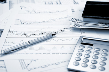 financial charts and graphs