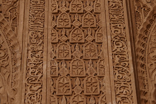 stuc grav&eacute; au Maroc