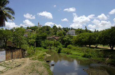 Fototapeta na wymiar Stare kolonialne miasto Laranjeiras, State of Sergipe