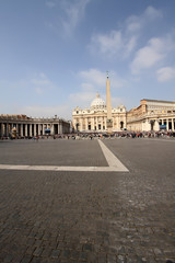 Naklejka premium Piazza San Pietro (St Peter's Square) in Vatican