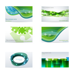 Green business cards - 30671553