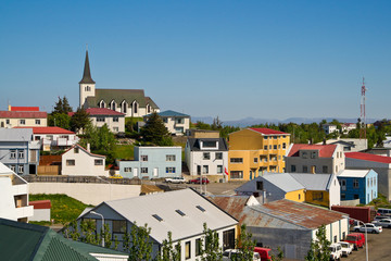 The icelandic town Borgarnes