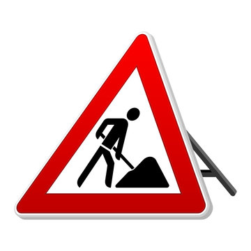 Baustelle Schild