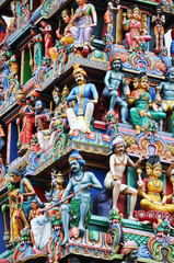 Obraz premium Indian temple in Singapore
