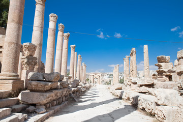 Fototapeta premium Street of Columns in Jerash