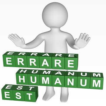 Cubes - 404 - ERRARE HUMANUM EST